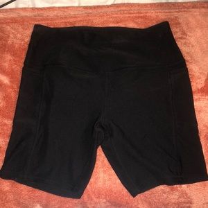 Black biker shorts